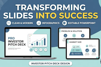 re design your powerpoint presentation into an investor pitch deck