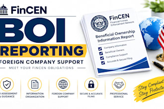 assist with fincen boi reporting for eligible foreign companies in USA