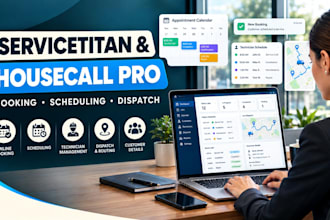 setup servicetitan and housecall pro booking scheduling and dispatch