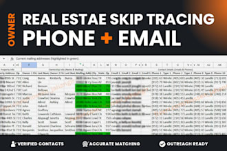 do real estate skip tracing to find property owner phone and email leads