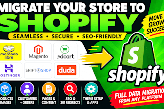 migrate mercado libre magento 3dcart hostinger shift4shop duda shopify migration