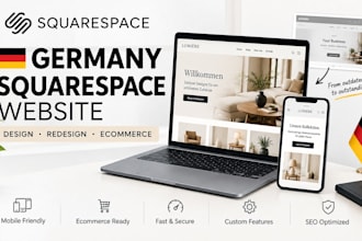 design germany squarespace website, squarespace redesign website development seo