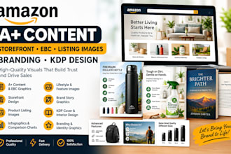 amazon a plus content storefront design branding listing image ebc design kdp