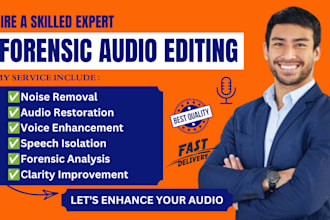 professionally clean, repair, enhance and restore your audio