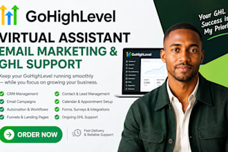 gohighlevel virtual assistance, go high level email marketing, ghl support