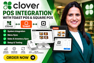 integrate clover pos with toast pos and square pos