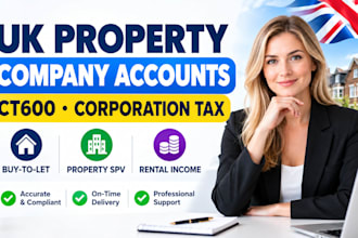 prepare UK property rental company accounts and corporation tax ct600