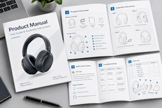 create professional product manuals,  assembly instructions and user guides