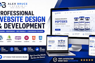 a trust focused research peptide ecommerce website with coa, ruo and ready UX