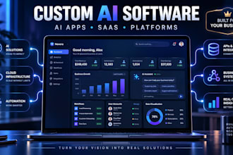 develop custom ai software, ai web apps and saas platforms