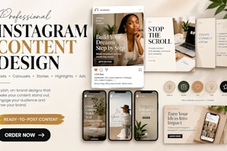 create instagram highlights carousel ads post design story for content creator