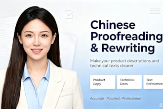 proofread, rewrite and summarize your chinese text