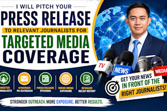 pitch your press release to relevant journalists for targeted media coverage