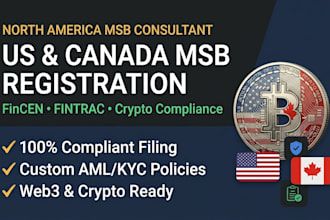 do US and canada msb registration, fincen filing, and aml compliance for crypto