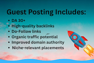 do guest post outreach and secure quality backlinks