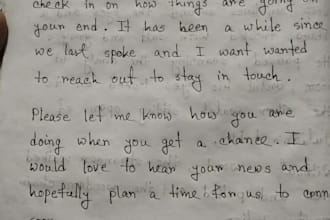 write anything with my beautiful handwriting
