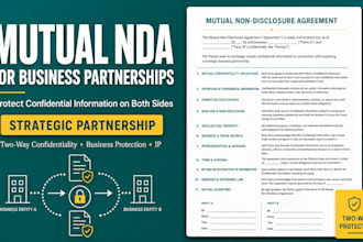 draft a professional mutual nda for strategic business partnerships