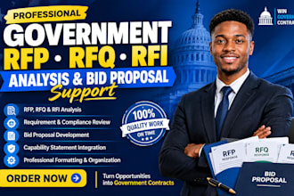 analyze government rfp rfq rfi and prepare bid proposal