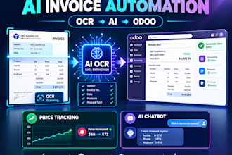 build ai invoice ocr data extraction and odoo automation