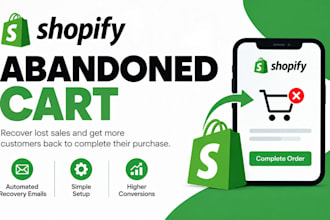 set up shopify abandoned cart recovery