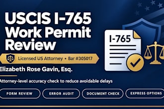 review your US employment authorization supporting documents as a US attorney