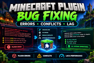 create fix minecraft java plugins minecraft bugs errors lag and server issues