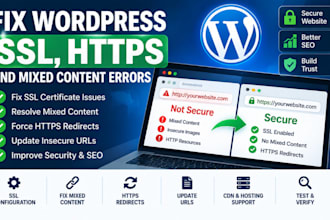 fix wordpress SSL, https and mixed content errors