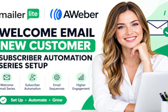 mailerlite aweber welcome email new customer subscriber automation series setup