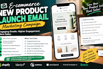 do ecommerce store new product announcement email marketing campaign