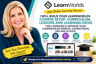 build learnworlds course setup, curriculum, lessons and learning paths