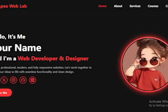 do custom website development and clean coding in vs code