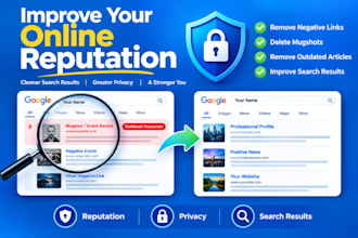 remove mugshots, delete negative links article google