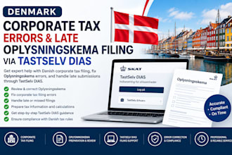 fix denmark corporate tax errors, late oplysningsskema filing via tastselv dias