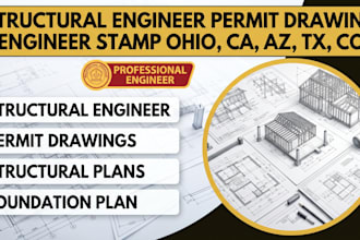 structural engineer permit drawing engineer stamp ohio ca, az, tx, co