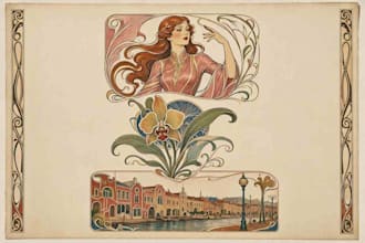 do illustrations in art nouveau style