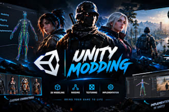 rig,model and implement custom characters for unity game mods