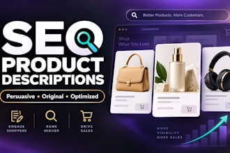 write persuasive SEO product descriptions for your ecommerce store