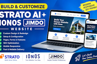 build and customize strato ai ionos jimdo website