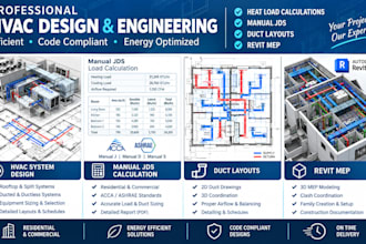 design havc systems, manual jds calculation, duct layouts and revit mep