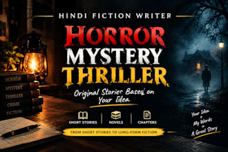 write a captivating hindi horror, mystery or thriller story