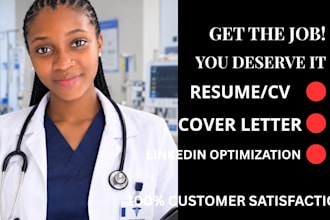 write healthcare resume and CV for medical, nursing, pharma, biotech, surgeon