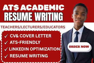 write an ats optimized teacher resume, CV, and cover letter