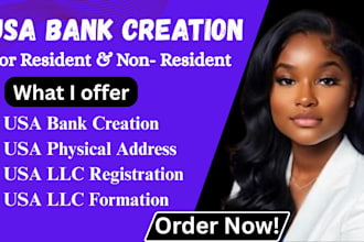 do USA bank creation get US physical address and proof of address