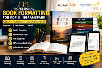 format your book for KDP and ingramspark professionally