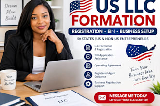 do US llc formation, registration, ein and business setup