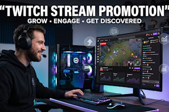 do organic kick twitch channel promotion growth marketing to gain live viewers