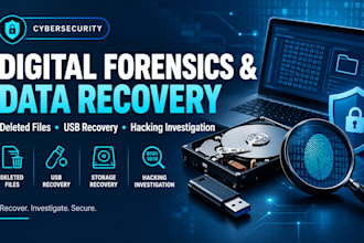 perform digital forensics and recover deleted files