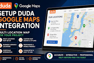 duda google maps integration multi location map set up portfolio website