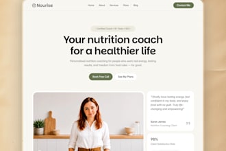 create a high converting fitness website in framer