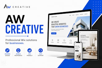design wix website, redesign wix website and setup wix online store